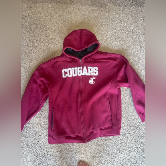 Washington State University (WSU) Cougars Sherpa Full Zip Jacket - XL - Picture 1 of 2